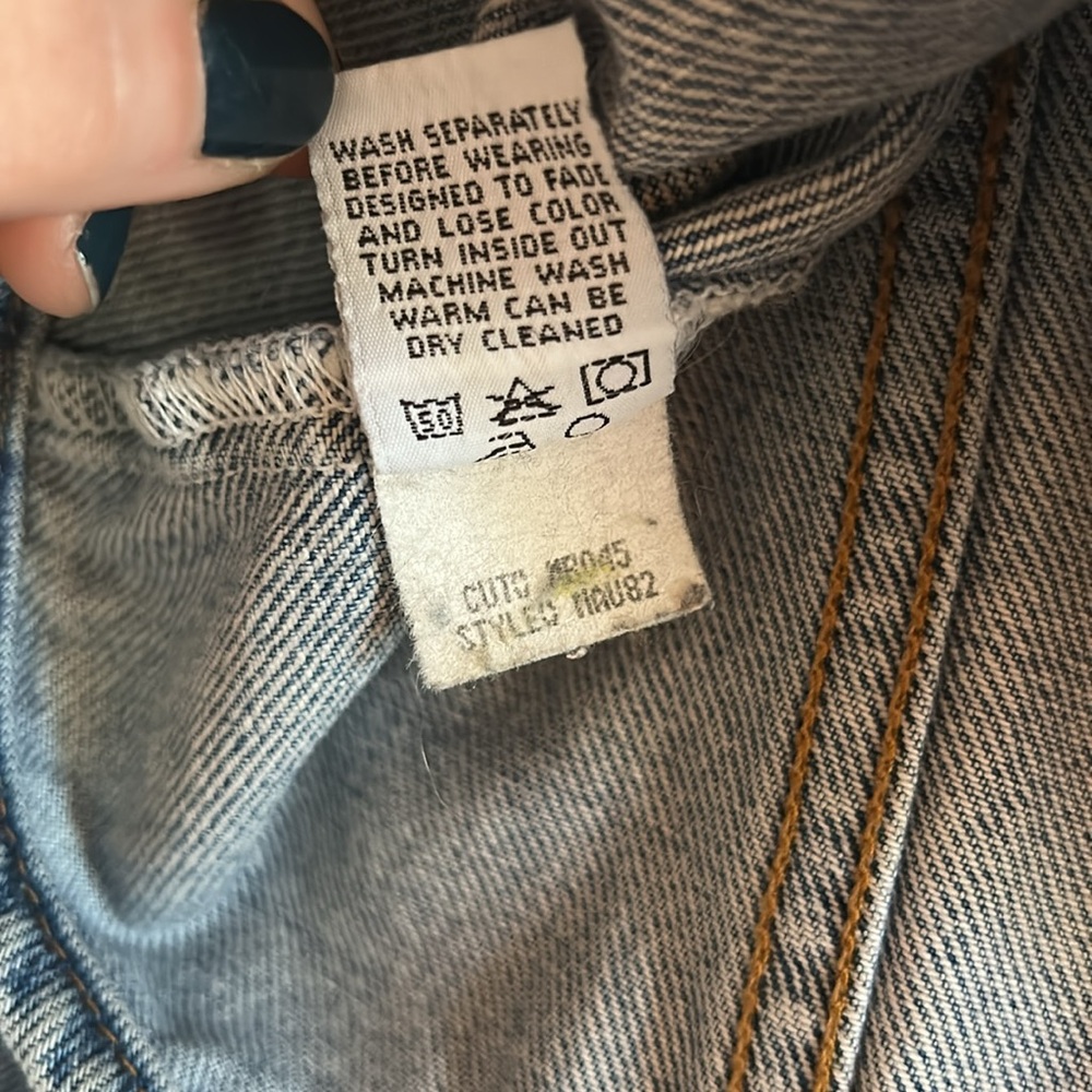 Vintage 80s Genuine Road Rags Jean Jacket - 100% Cotton - Sz L - Picture 7 of 8